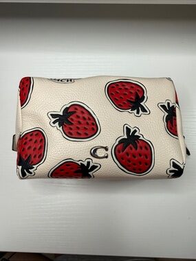 COACH Strawberry makeup bag